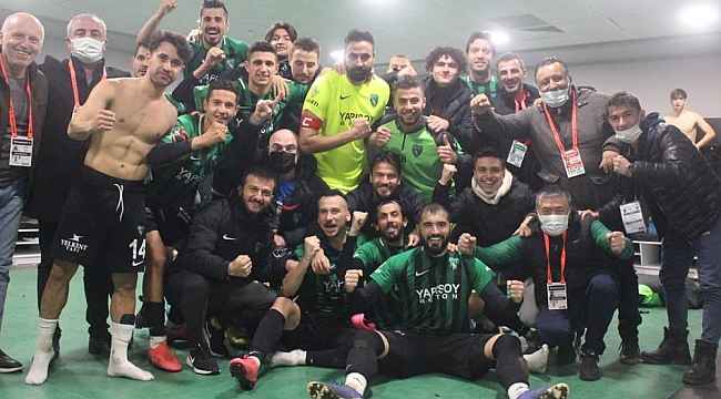 Kocaelispor'da galibiyet Hüseyin Üzülmez'e hediye edildi ...